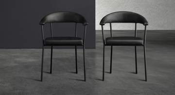 DIRECTOR - Eco-leather chair with armrests by Devina Nais - view 3
